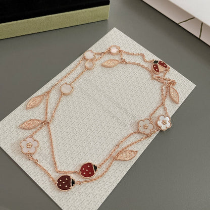 [Love Lucky]COLLANA LUCKY SPRING 15 MOTIVI IN ORO ROSA
