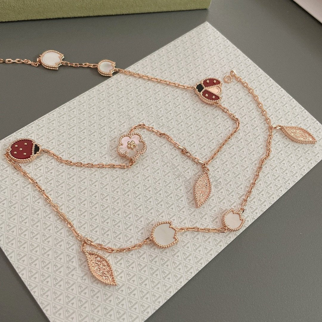 [Love Lucky]COLLANA LUCKY SPRING 15 MOTIVI IN ORO ROSA