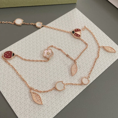 [Love Lucky]COLLANA LUCKY SPRING 15 MOTIVI IN ORO ROSA