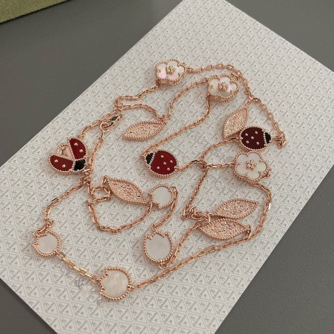 [Love Lucky]COLLANA LUCKY SPRING 15 MOTIVI IN ORO ROSA