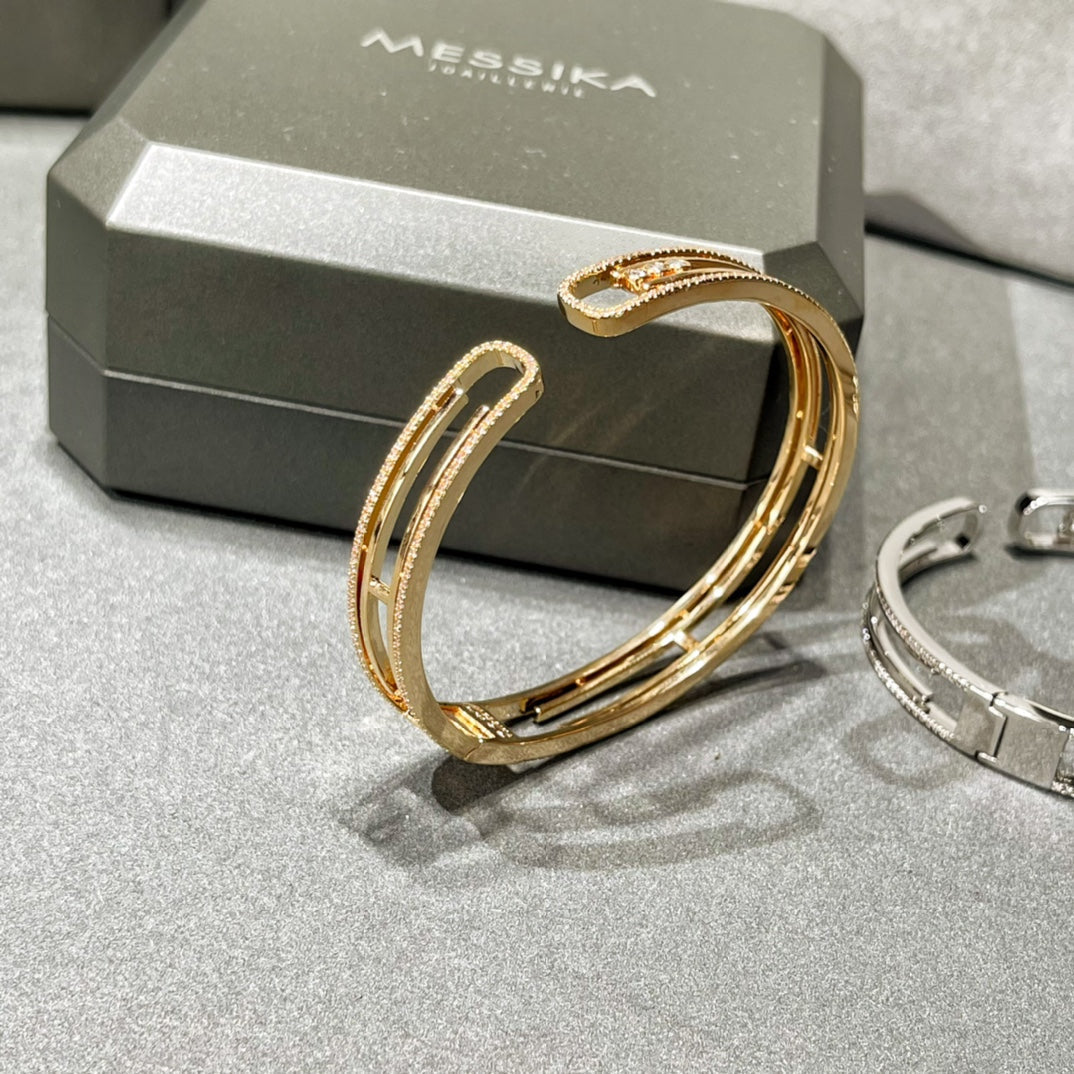 [Love Lucky]MOVE 10TH PAVED DIAMOND BRACELET