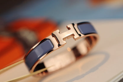 [Love Lucky]H 手鍊 12MM 藍灰色
