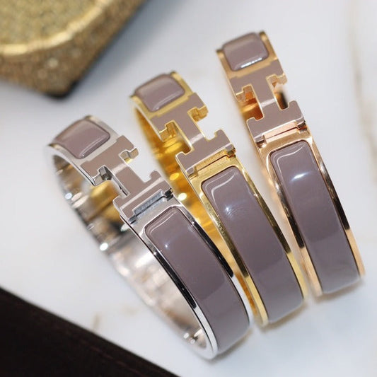 [Love Lucky]H BRACELET 12MM BROWN