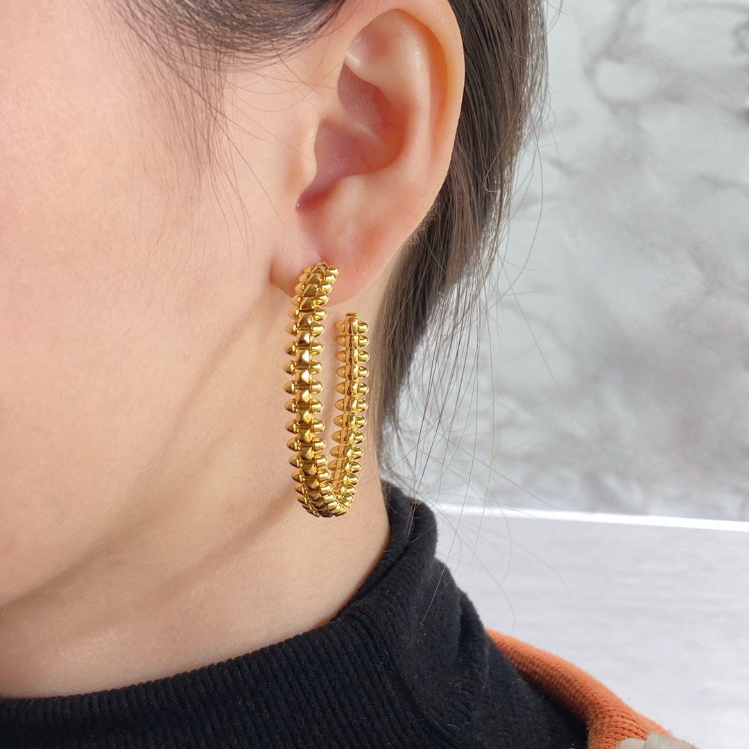 [Love Lucky]CLASH LARGE HOOP EARRINGS