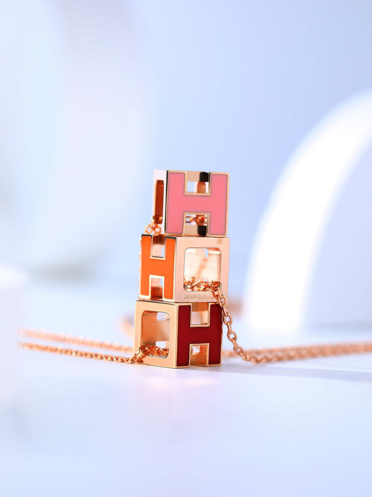 [Love Lucky] COLLIER H CAGE OR ROSE