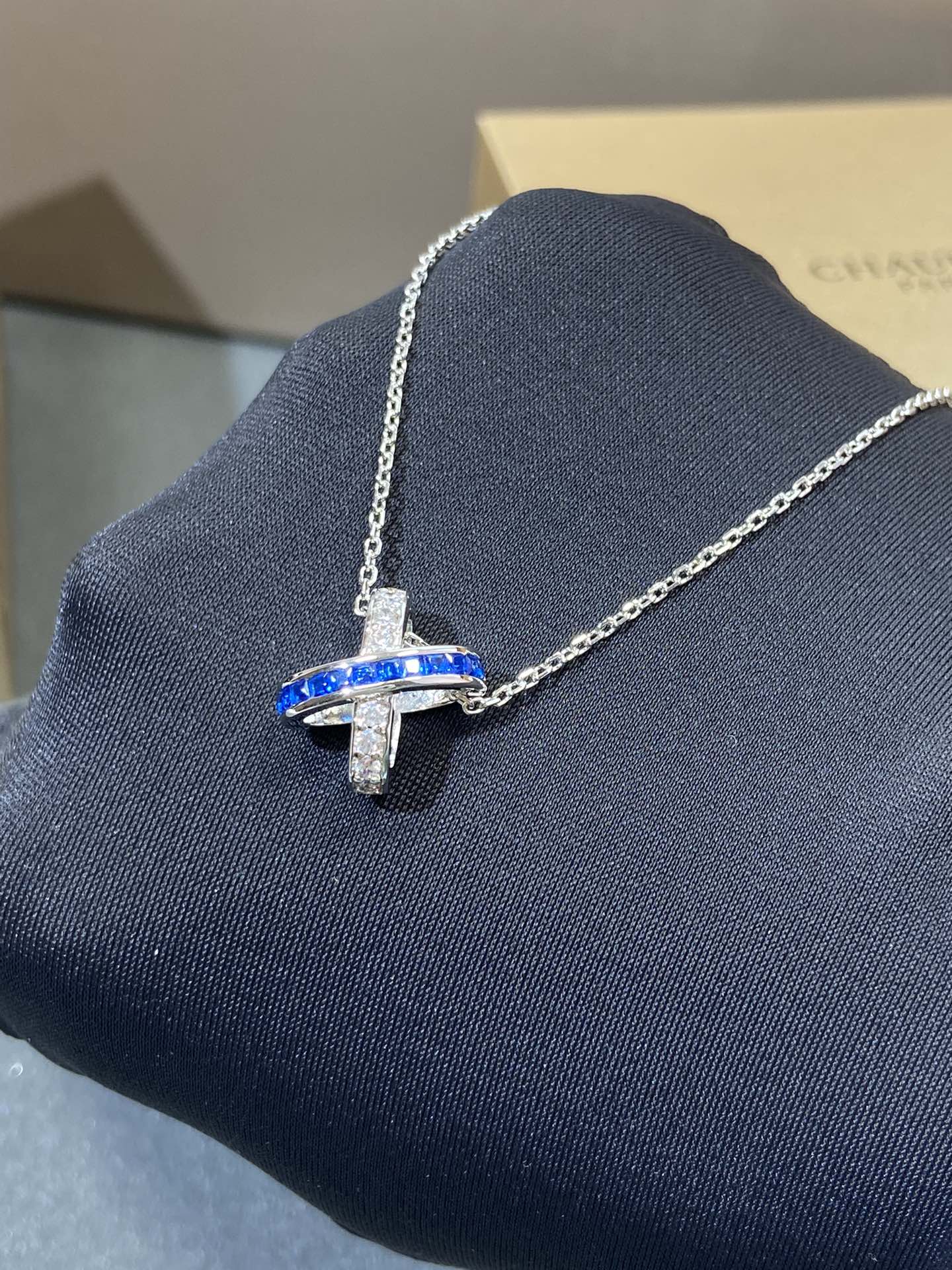 [Love Lucky]LIENS DIAMOND SILVER NECKLACE