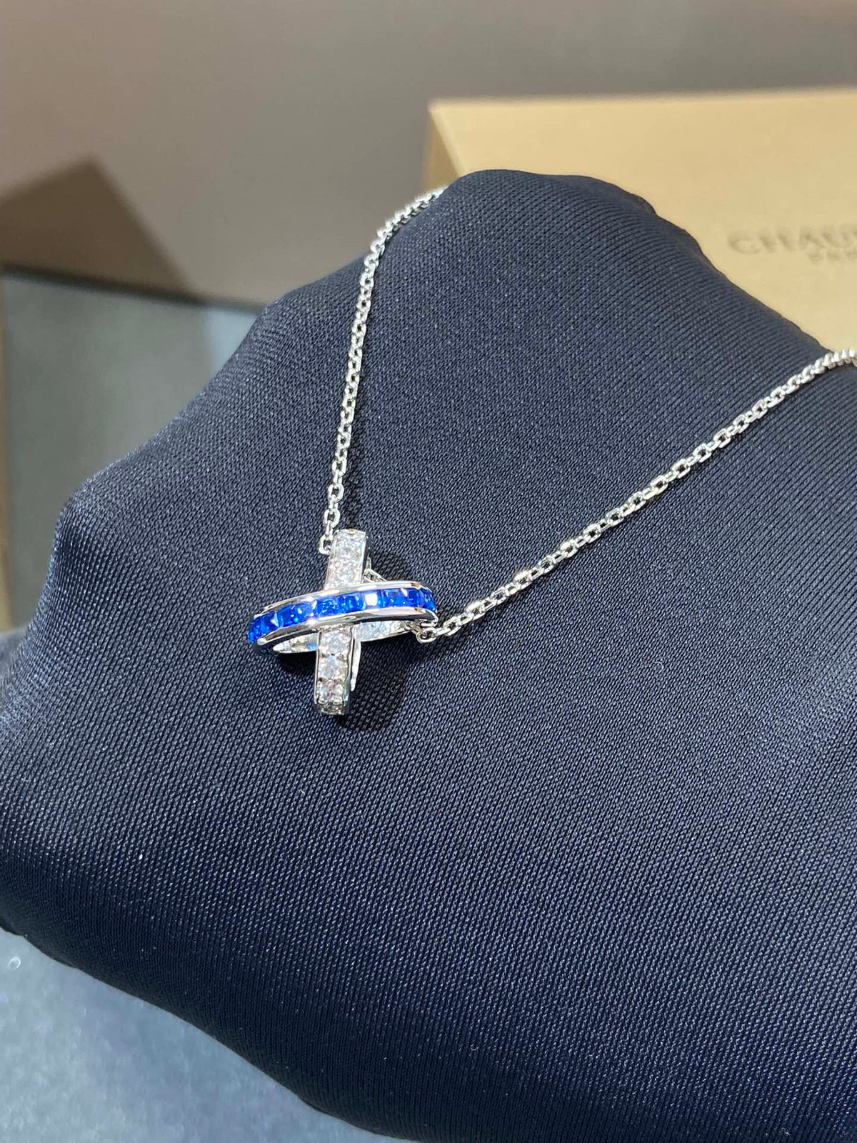 [Love Lucky]LIENS DIAMOND SILVER NECKLACE