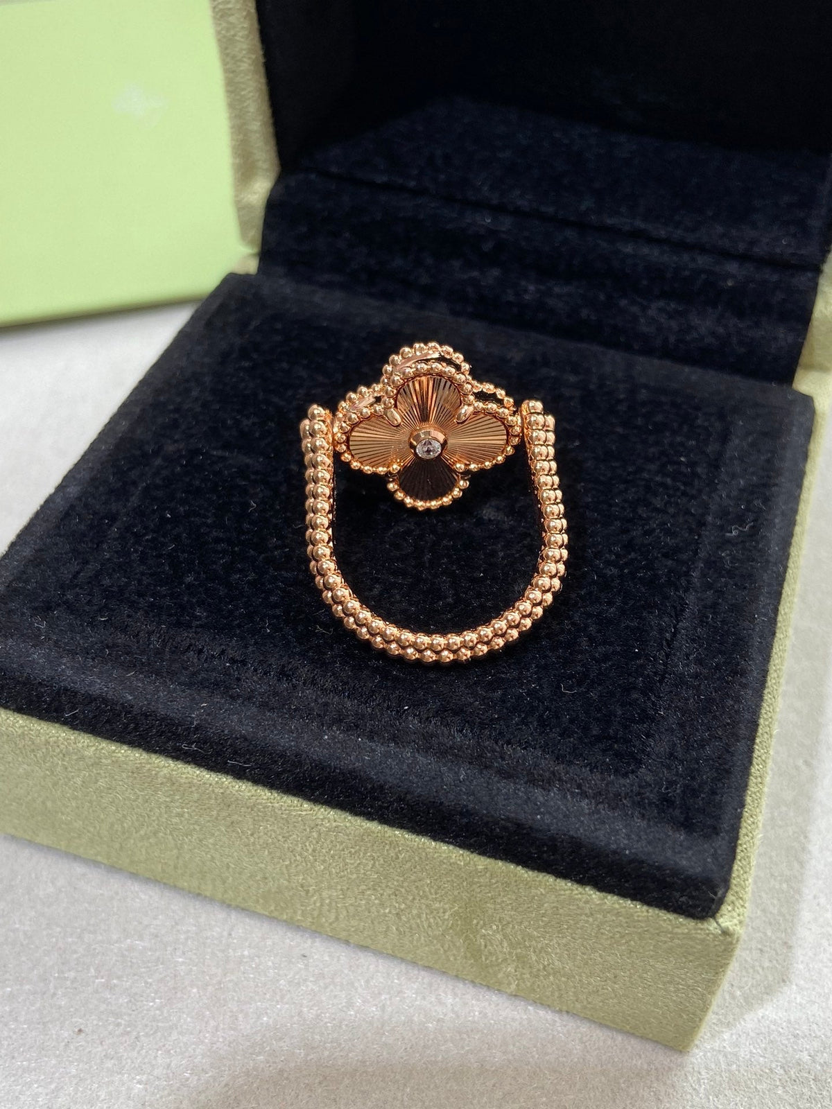 [Love Lucky]CLOVER RIVERSIBLE RING GOLD COLLECTION