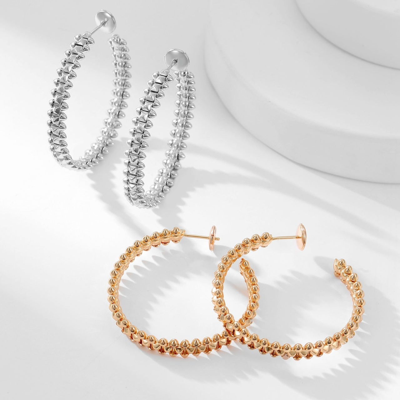 [Love Lucky]CLASH HOOP LARGE EARRINGS