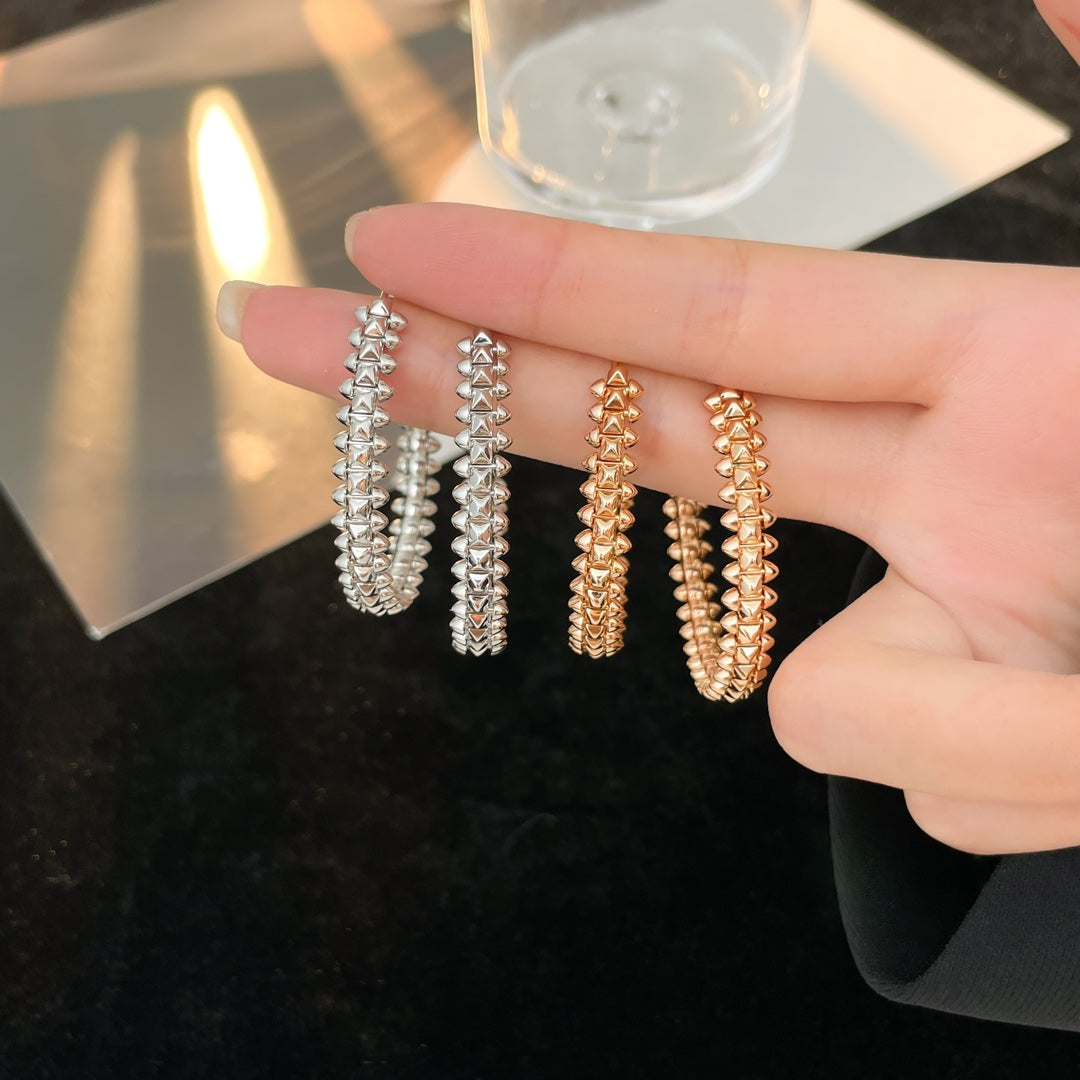 [Love Lucky]CLASH HOOP LARGE EARRINGS