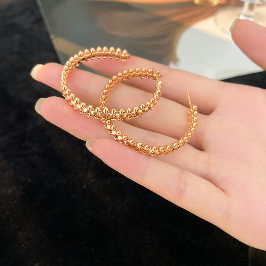 [Love Lucky]CLASH HOOP LARGE EARRINGS