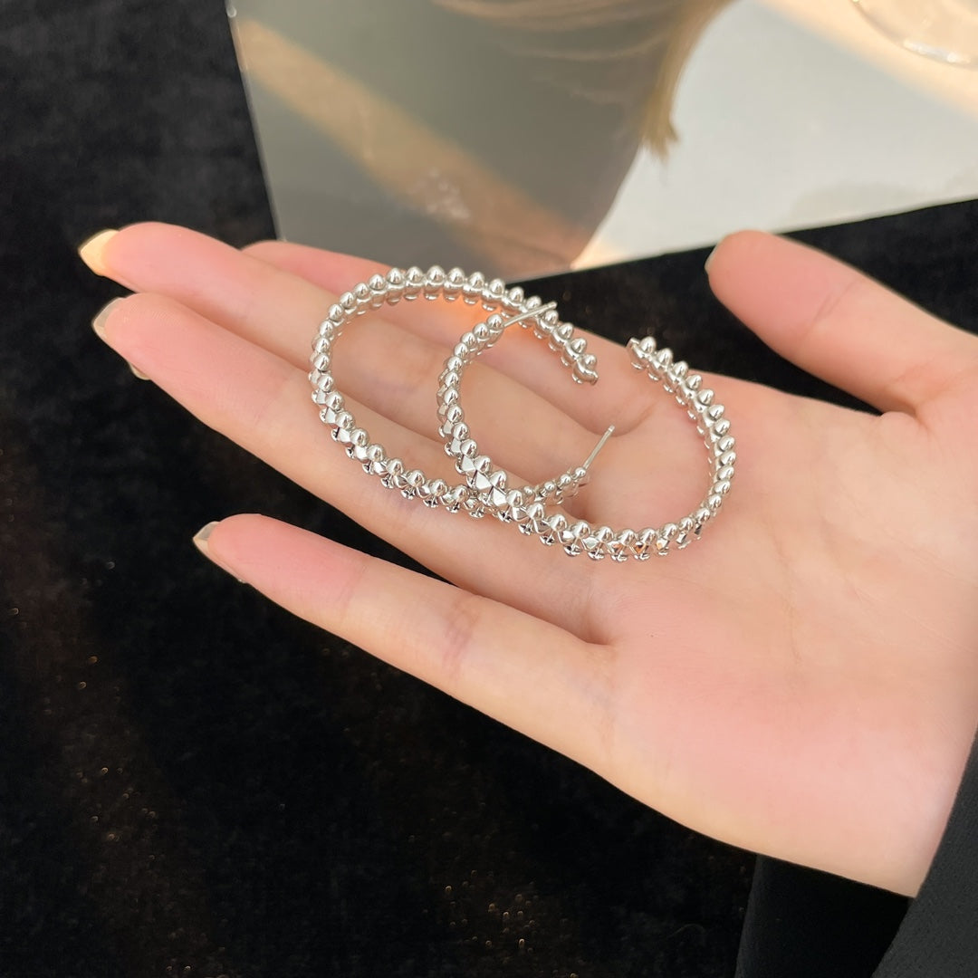 [Love Lucky]CLASH HOOP LARGE EARRINGS