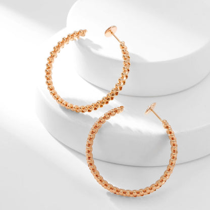 [Love Lucky]CLASH HOOP LARGE EARRINGS