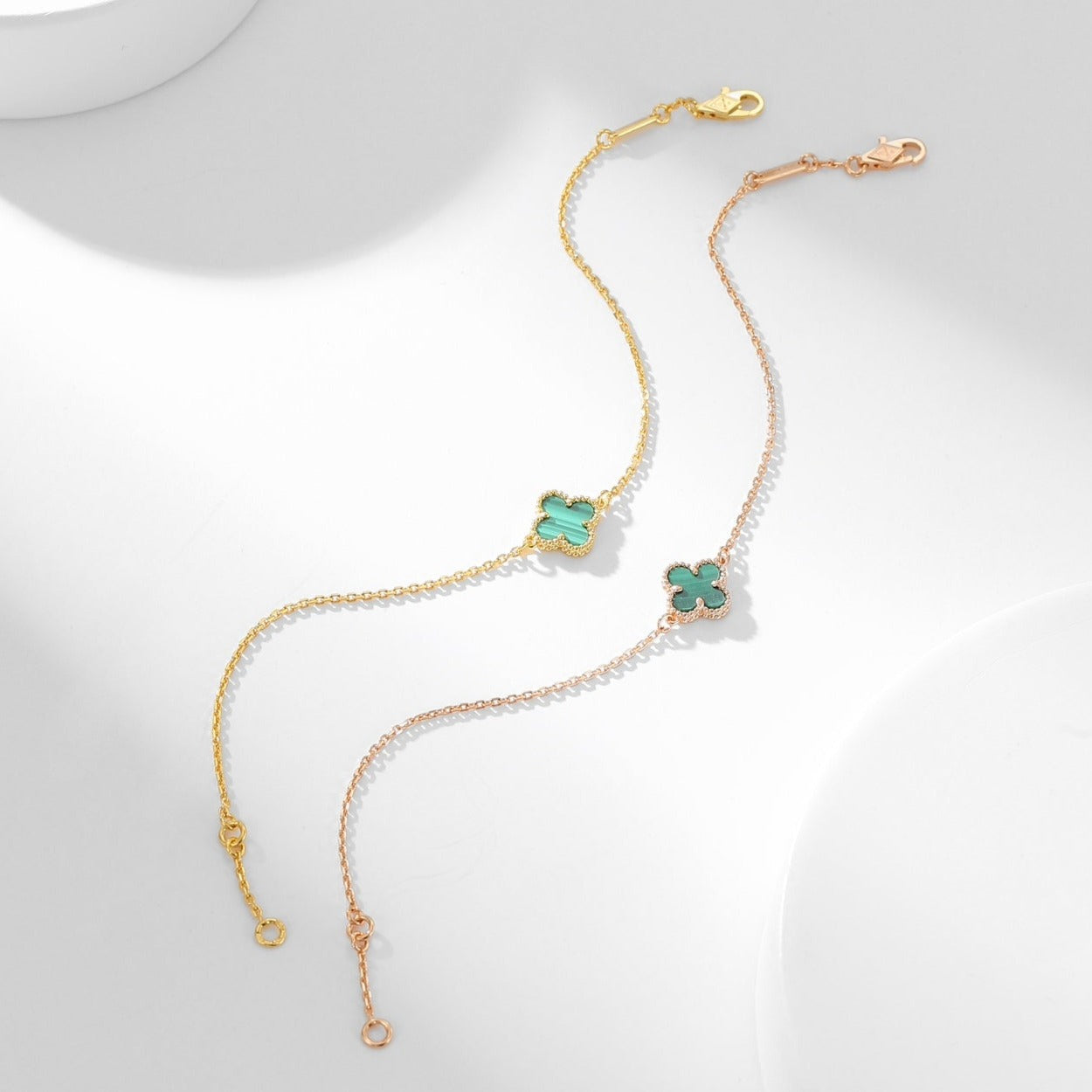 [Love Lucky]CLOVER ARMBAND MALACHIT 1 MOTIV