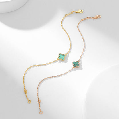 [Love Lucky]CLOVER ARMBAND MALACHIT 1 MOTIV