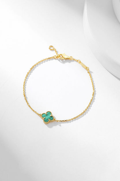[Love Lucky]CLOVER ARMBAND MALACHIT 1 MOTIV