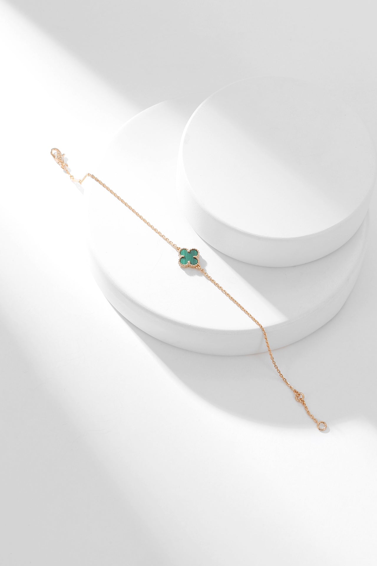 [Love Lucky]CLOVER ARMBAND MALACHIT 1 MOTIV