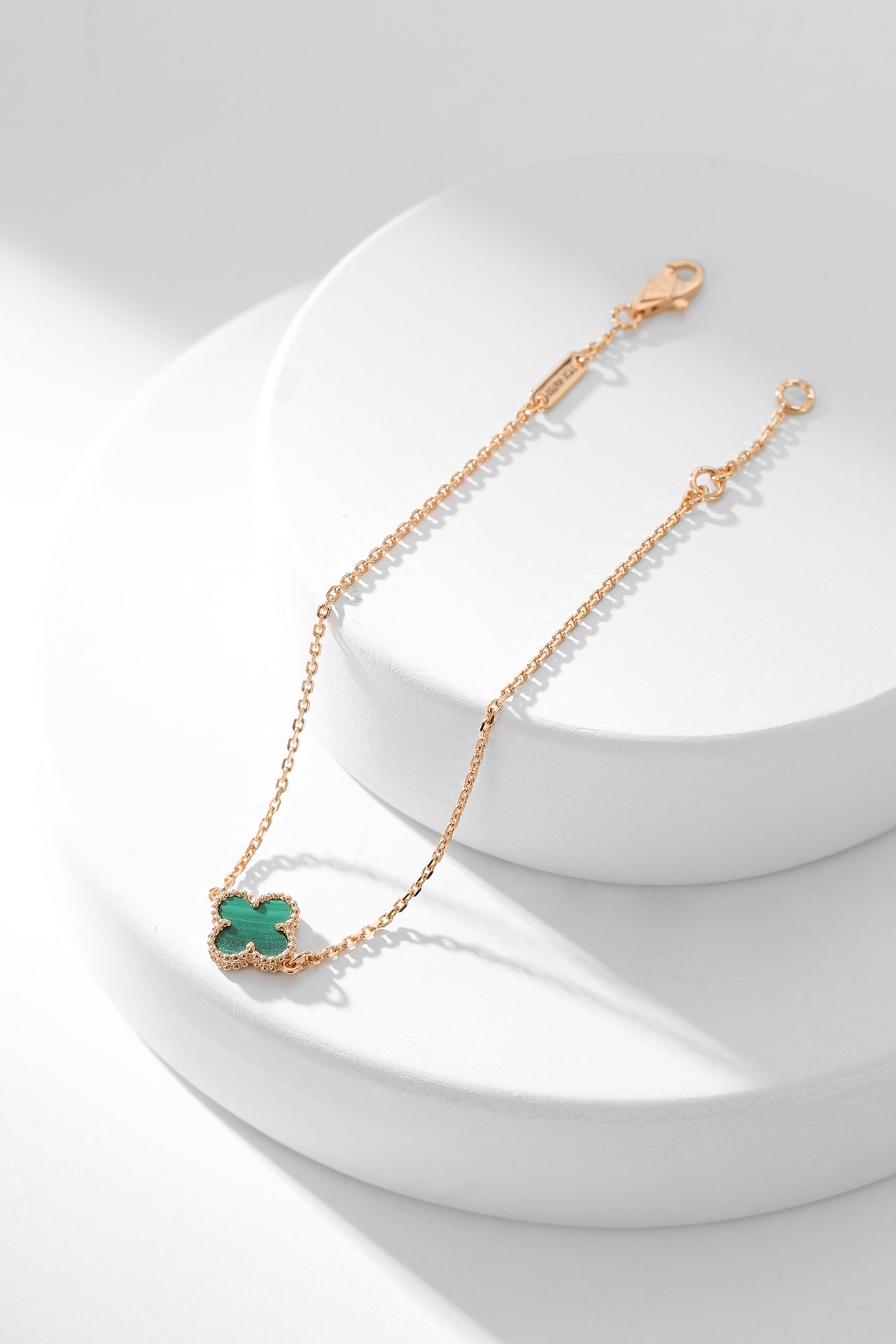 [Love Lucky]CLOVER ARMBAND MALACHIT 1 MOTIV