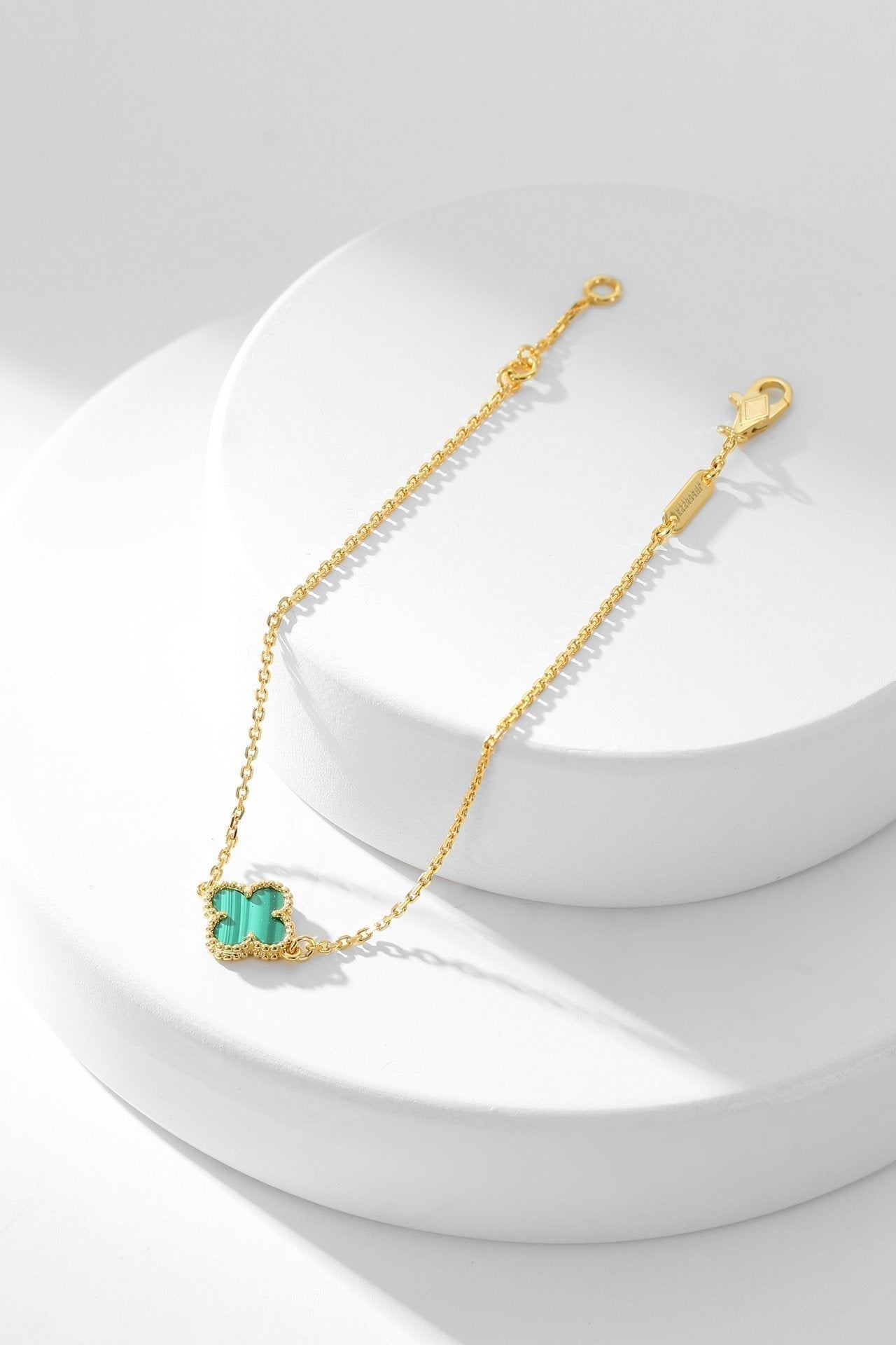 [Love Lucky]CLOVER ARMBAND MALACHIT 1 MOTIV
