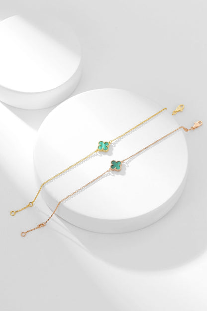 [Love Lucky]CLOVER ARMBAND MALACHIT 1 MOTIV