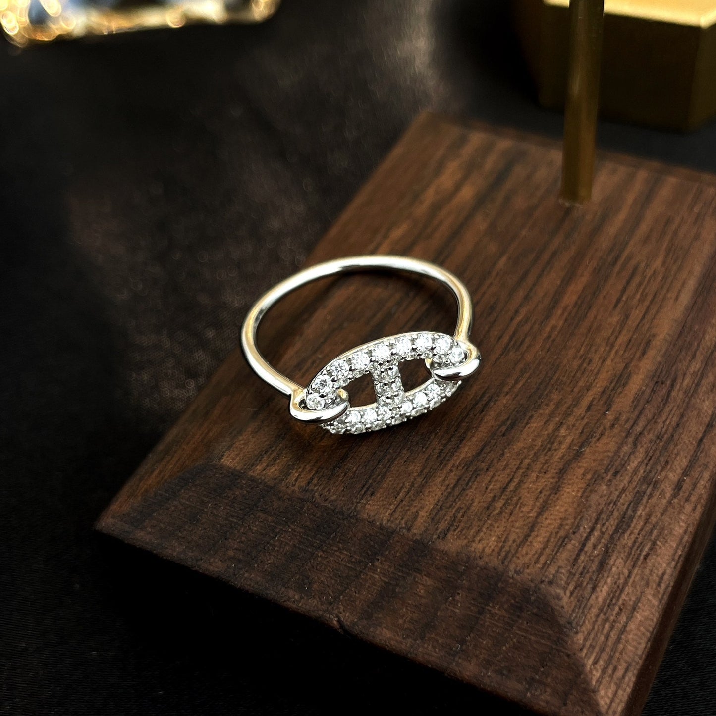 [Love Lucky]RONDE SMALL SILVER DIAMOND RING