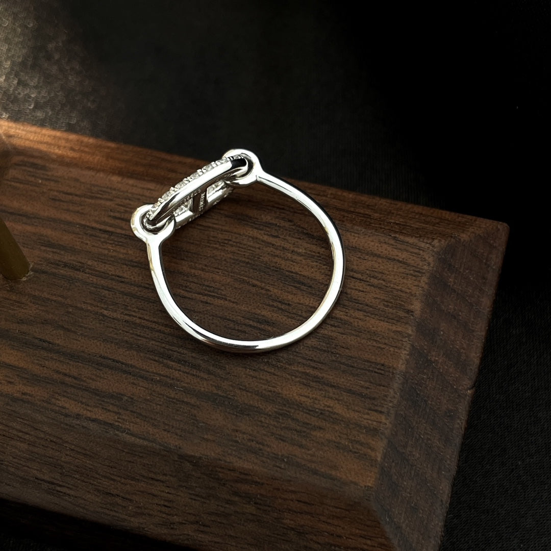 [Love Lucky]RONDE SMALL SILVER DIAMOND RING