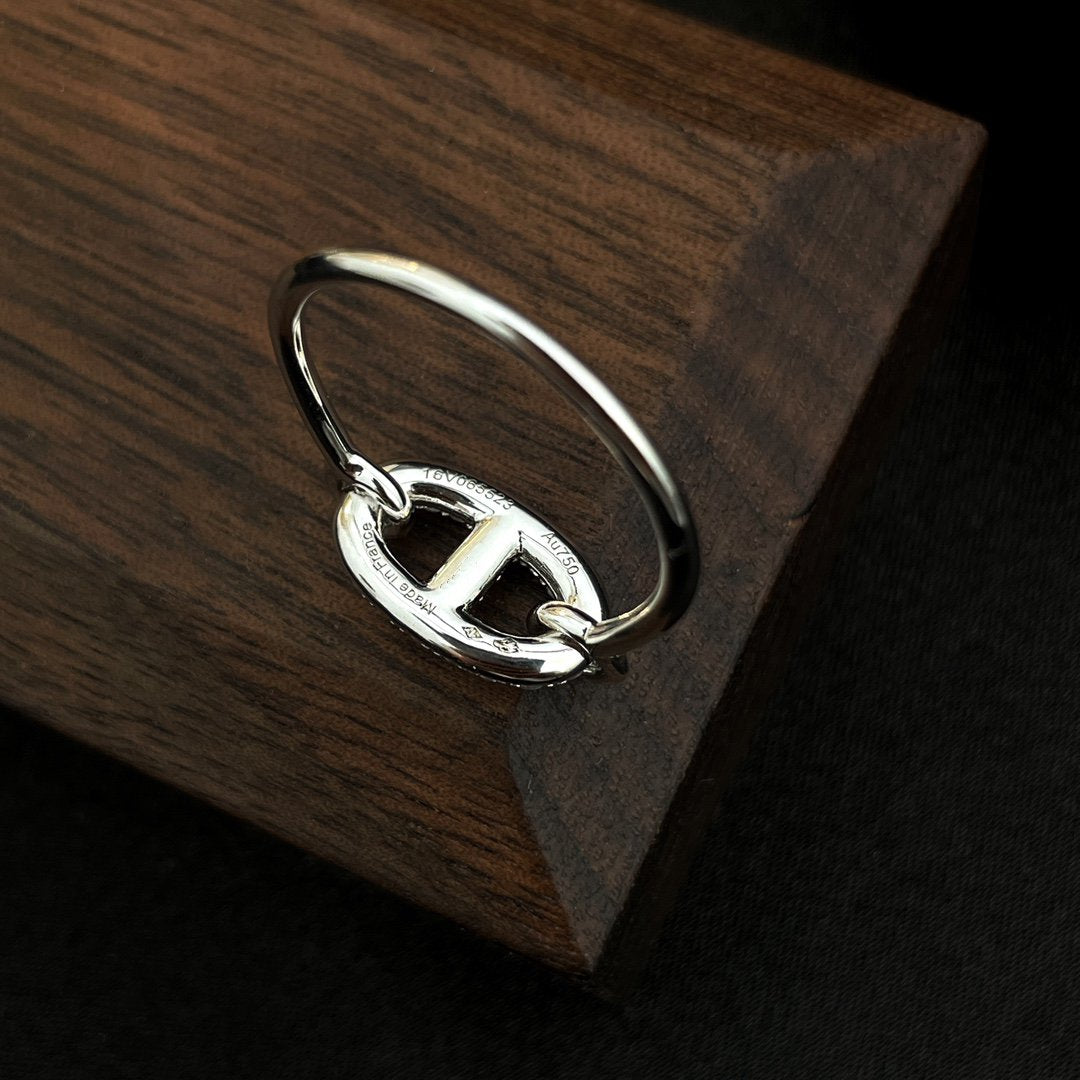 [Love Lucky]RONDE SMALL SILVER DIAMOND RING