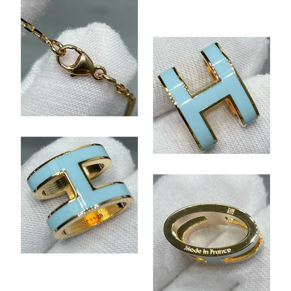 [Love Lucky]POP H SKY BLUE NECKLACE