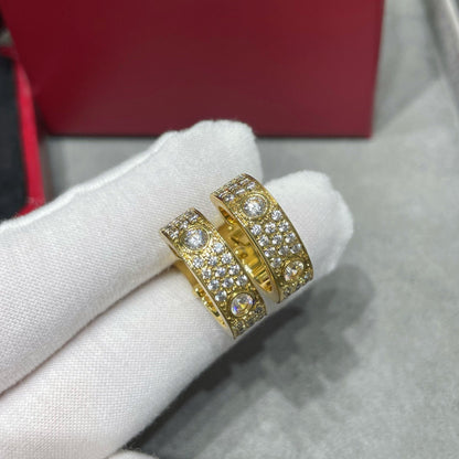 [Love Lucky]LOVE 5.5MM DIAMOND PAVED EARRINGS