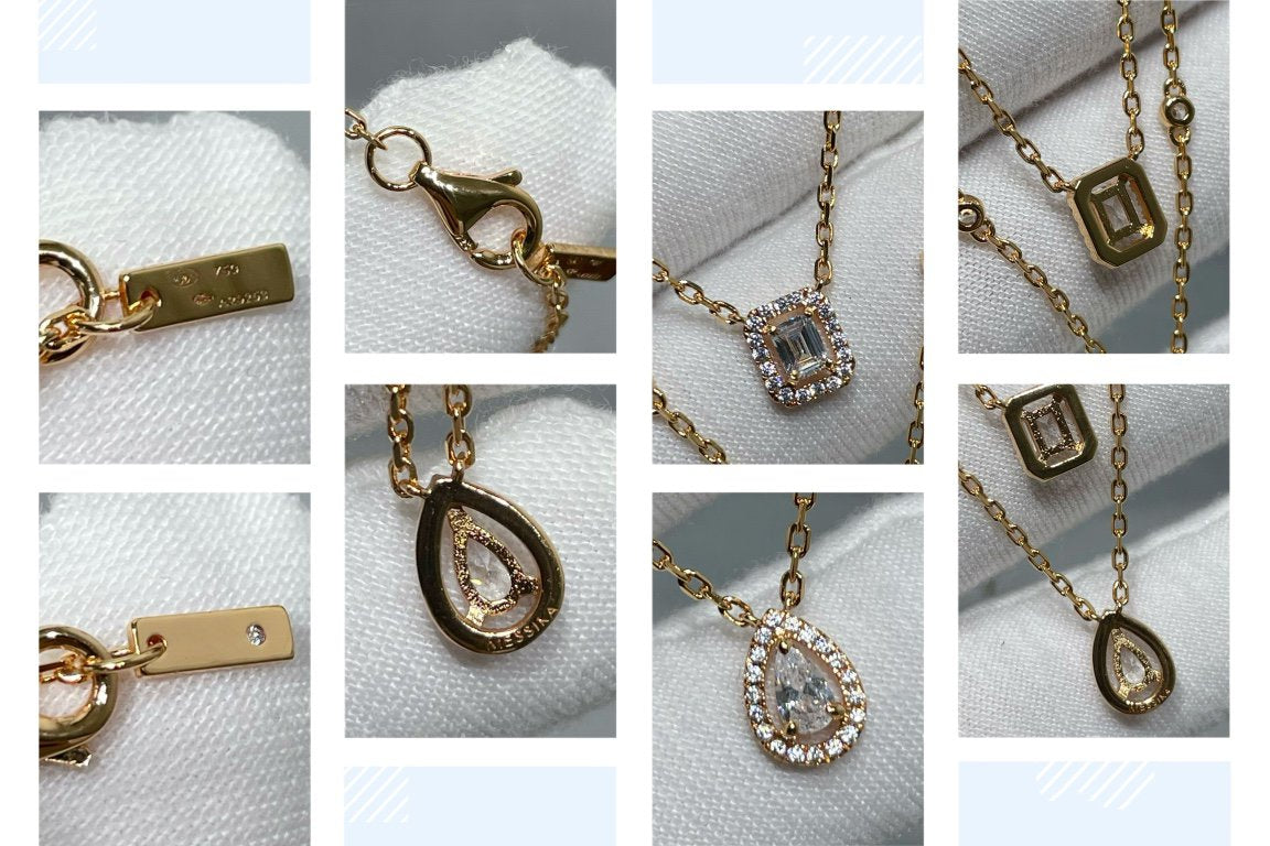 [Love Lucky]COLLIER MY TWIN 2 RANGS DIAMANTS