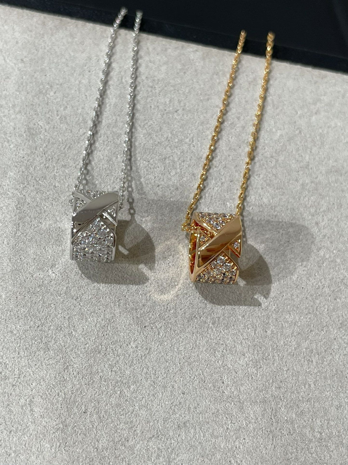 [Love Lucky]LIENS EVIDENCE DIAMOND PAVED NECKLACE