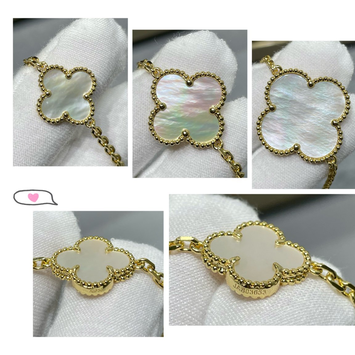 {"[Love Lucky]CLOVER 16 MOTIF WHITE MOP GOLD NECKLACE": "[Love Lucky] COLLANA CLOVER 16 MOTIVI IN MADREPERLA BIANCA E ORO"}