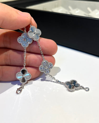 [Love Lucky] CLOVER 5 MOTIF LASER BRACELET COLLECTION