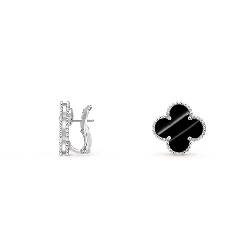 [Love Lucky]CLOVER SILVER 15MM MOP EARRINGS COLLECTION