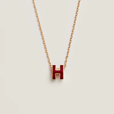 [Love Lucky]HM CLIC 紅琺瑯金項鍊