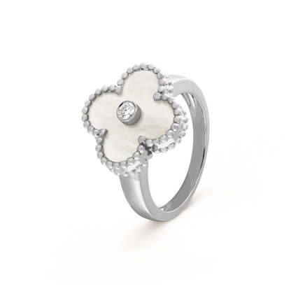 [Love Lucky] CLOVER SILBER MOP DIAMANTRING