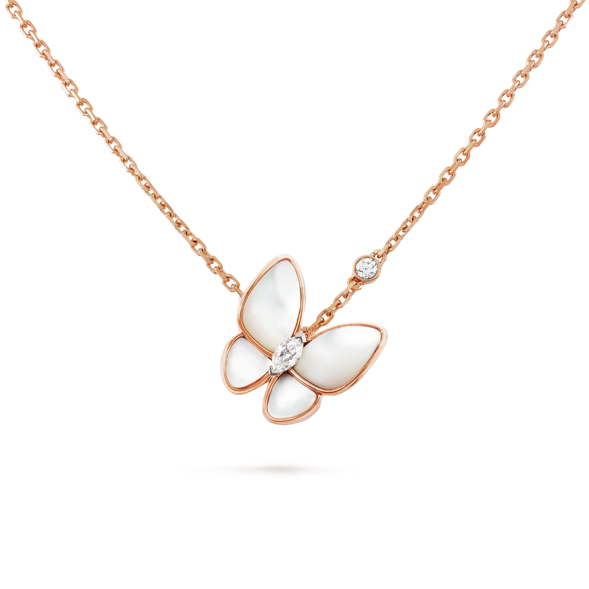 [Love Lucky]COLLAR DE DIAMANTES DE MARIPOSA
