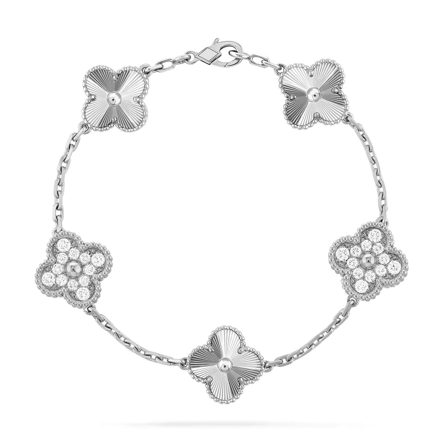 [Love Lucky] CLOVER 5 MOTIF LASER BRACELET COLLECTION