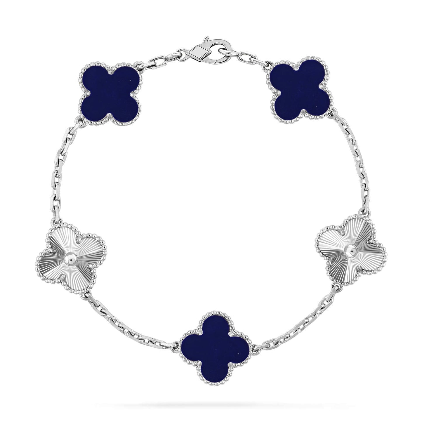 [Love Lucky]CLOVER 5 MOTIF LAPIS LAZULI BRACELET COLLECTION