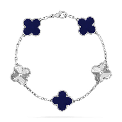 [Love Lucky]CLOVER 5 MOTIF LAPIS LAZULI BRACELET COLLECTION