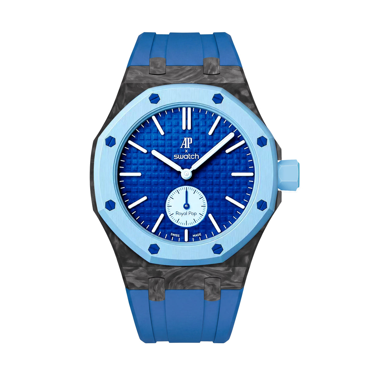 Royal Oak Pop exclusif, boîtier en fibre de carbone et bracelet en silicone