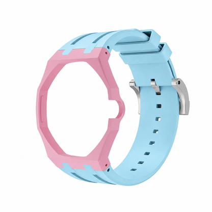 皇家橡樹快閃店獨家生物陶瓷錶殼與矽膠錶帶混色款