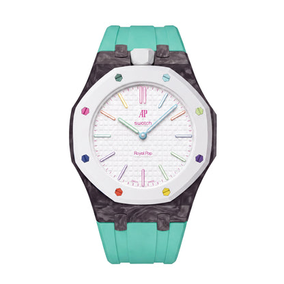 Royal Oak Pop exclusif, boîtier en fibre de carbone et bracelet en silicone