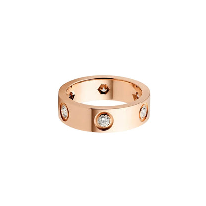 [Love Lucky]LOVE 5.5MM 6 DIAMOND RING