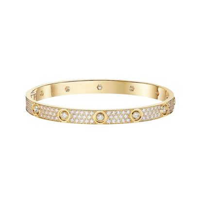 [Love Lucky]LOVE BRACELET 6.1MM DIAMOND-PAVED 10 BIG DIAMONDS