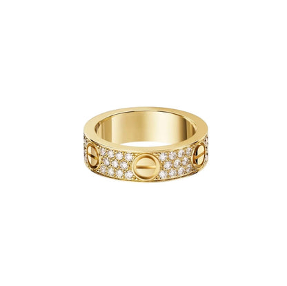 [Love Lucky]LOVE RING 5.5MM DIAMONDS PAVED