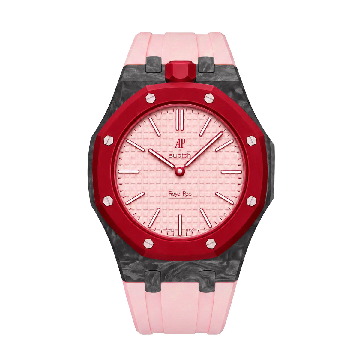Royal Oak Pop exclusif, boîtier en fibre de carbone et bracelet en silicone