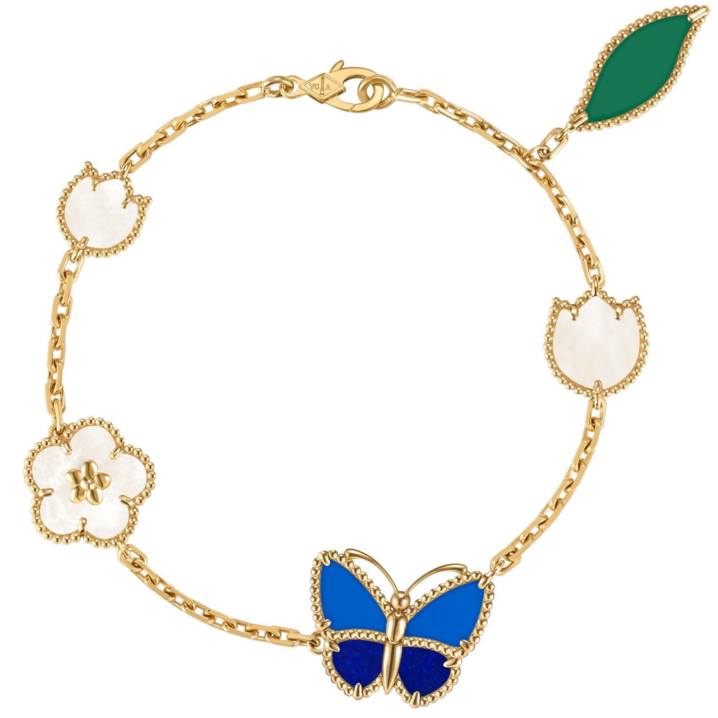 [Love Lucky]LUCKY SPRING BUTTERFLY 5 MOTIF BRACELET