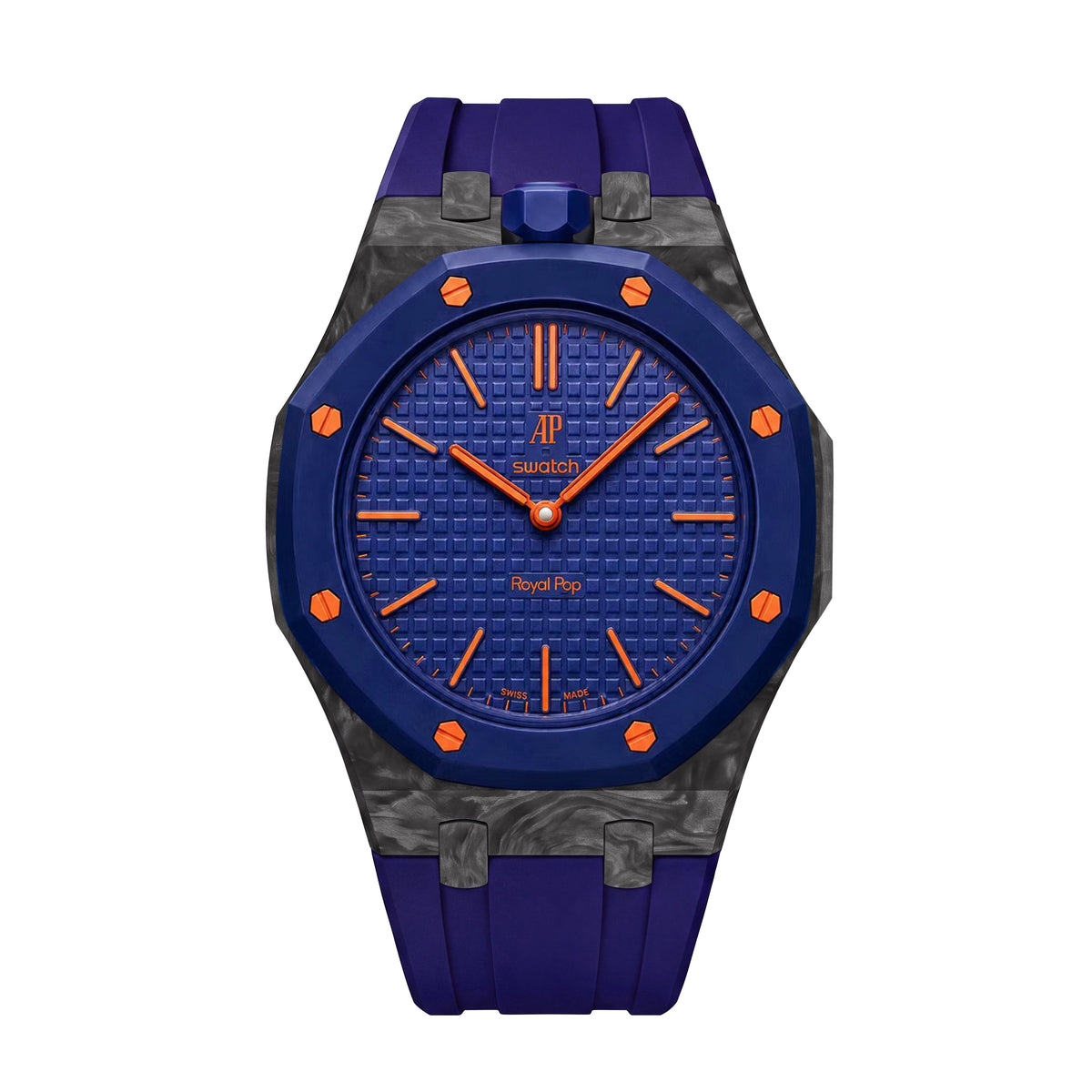 Royal Oak Pop exclusif, boîtier en fibre de carbone et bracelet en silicone