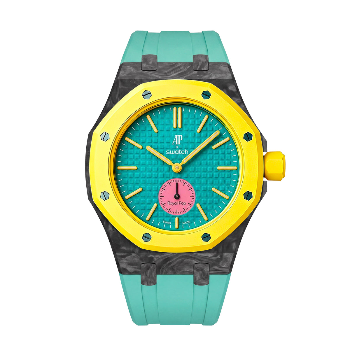 Royal Oak Pop exclusif, boîtier en fibre de carbone et bracelet en silicone